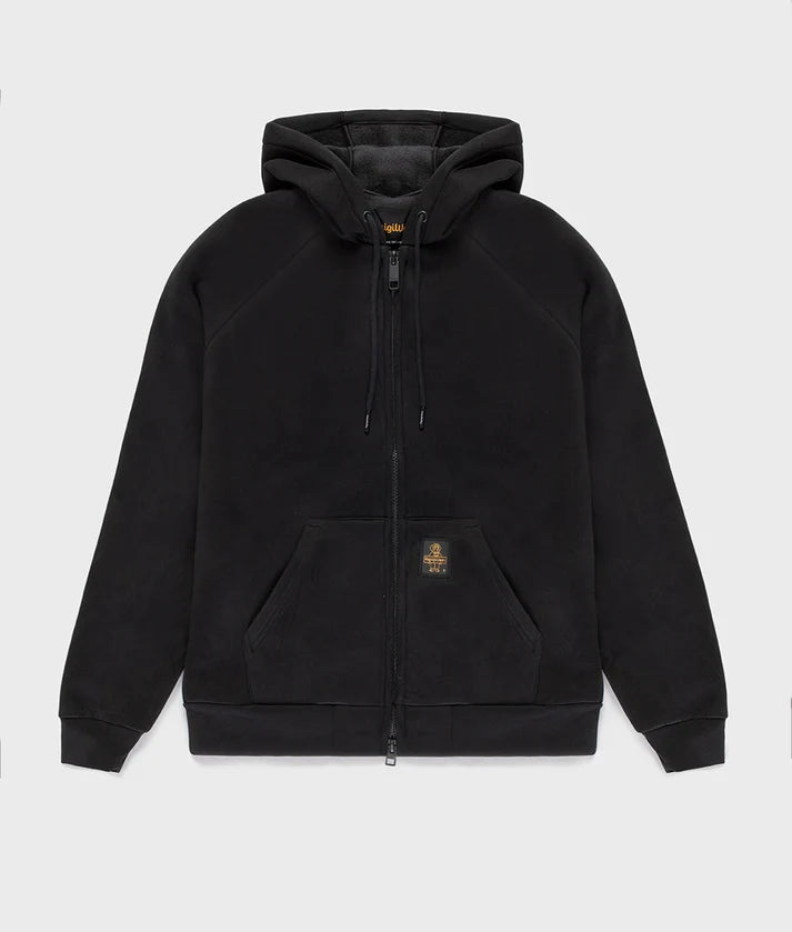 Refrigiwear Felpa co cappuccio da uomo Frankie Fleece F20308 F09102 G06000 nera