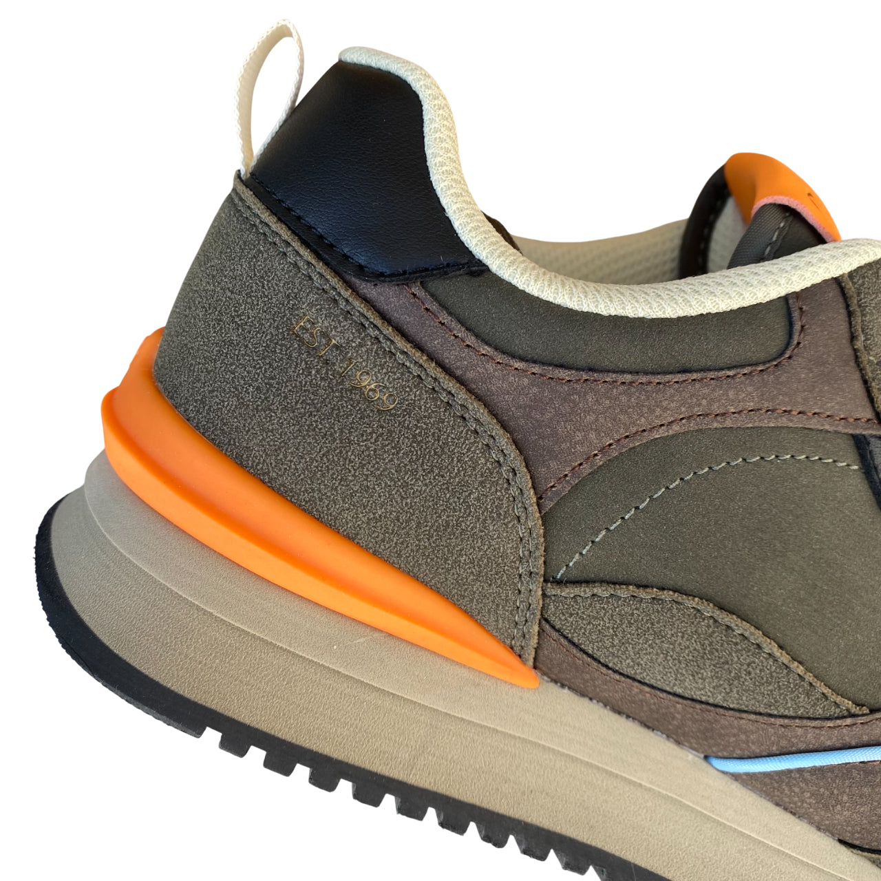 GAP – Sneakers Uomo Run Spirit City GMP5214290042 Olive | Scarpe Casual Autunno/Inverno versatili e comfort per tutti i giorni - tallone