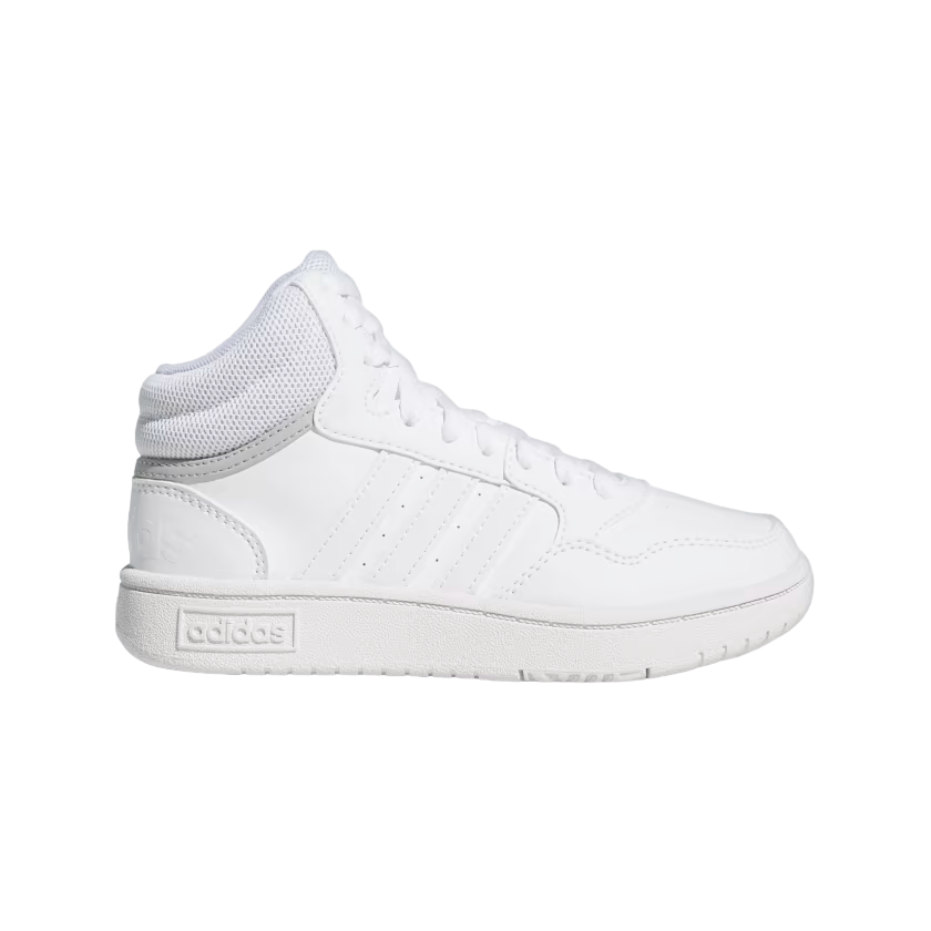 Adidas scarpa sneakers da ragazzi Hoops Mid 3.0 GW0401 bianco grigio