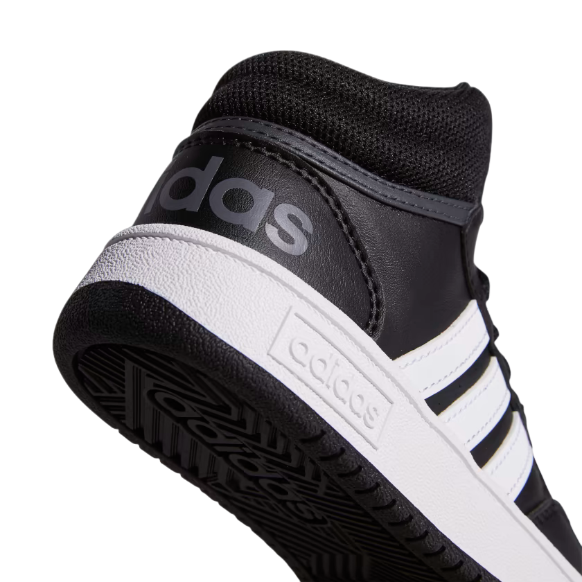 Adidas scarpa sneakers da ragazzi Hoops Mid 3.0 GW0402 nero-bianco
