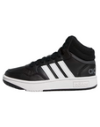 Adidas scarpa sneakers da ragazzi Hoops Mid 3.0 GW0402 nero-bianco