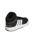 Adidas scarpa sneakers da ragazzi Hoops Mid 3.0 GW0402 nero-bianco