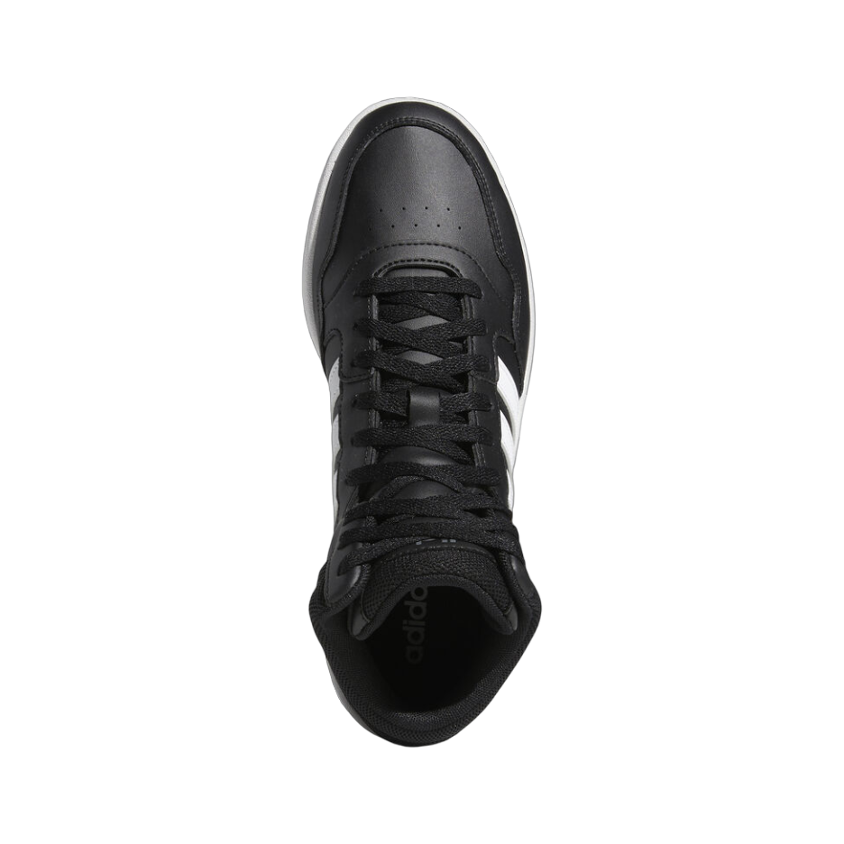 Adidas scarpa sneakers alta da adulto Hoops 3.0 Mid GW3020 nero-bianco