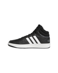 Adidas scarpa sneakers alta da adulto Hoops 3.0 Mid GW3020 nero-bianco