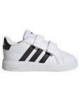 Adidas scarpa sneakers con strappo da bambino Grand Court 2.0 2.0 CF GW6527 bianco-nero