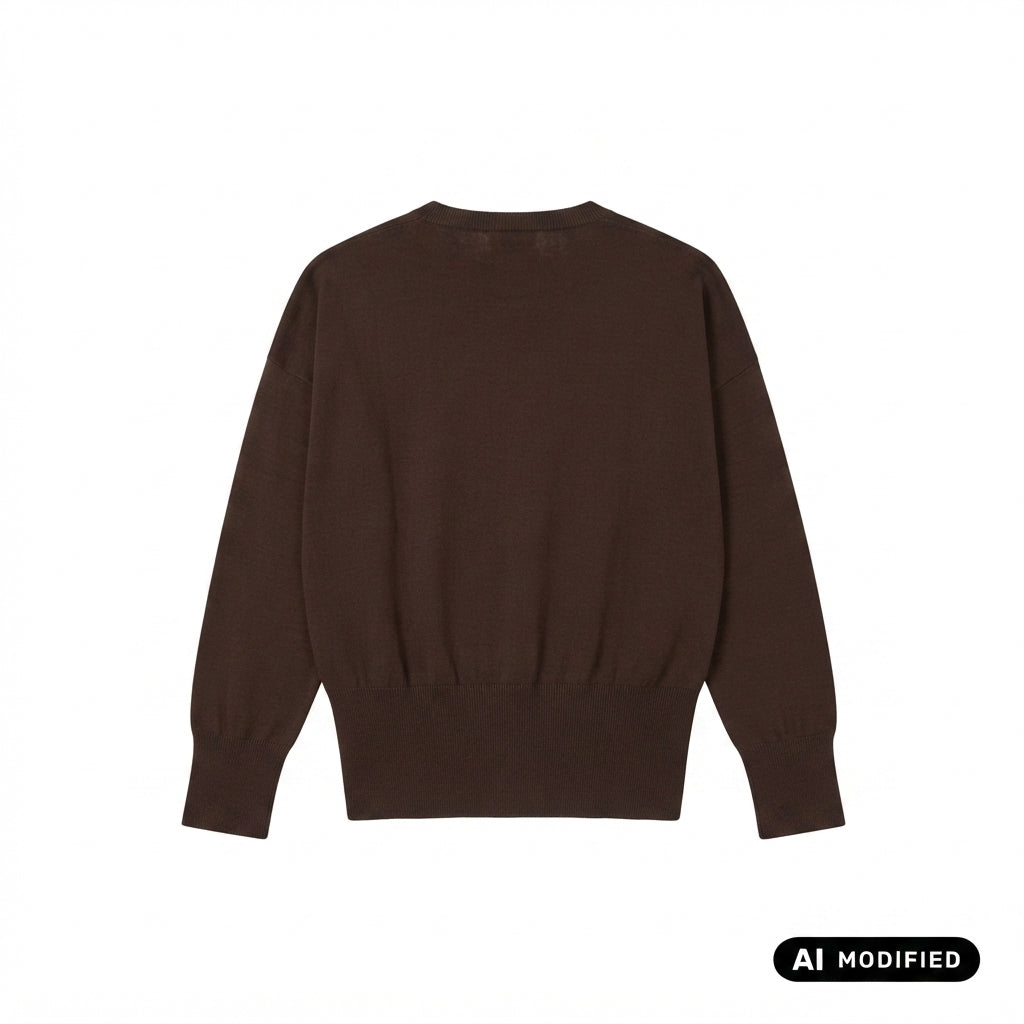 Yes Zee maglia girocollo da donna 1049 M051/RU00 0232 marrone