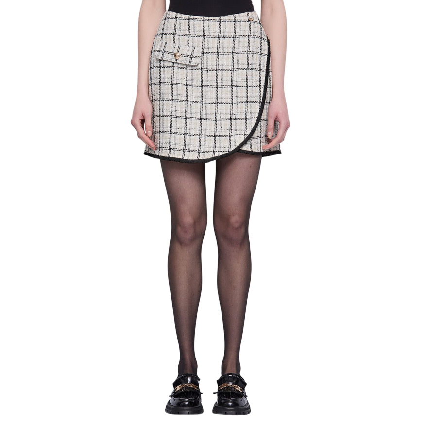Gaudì Minigonna Check in Misto Lana 521BD75003 | Gonna in Tweed