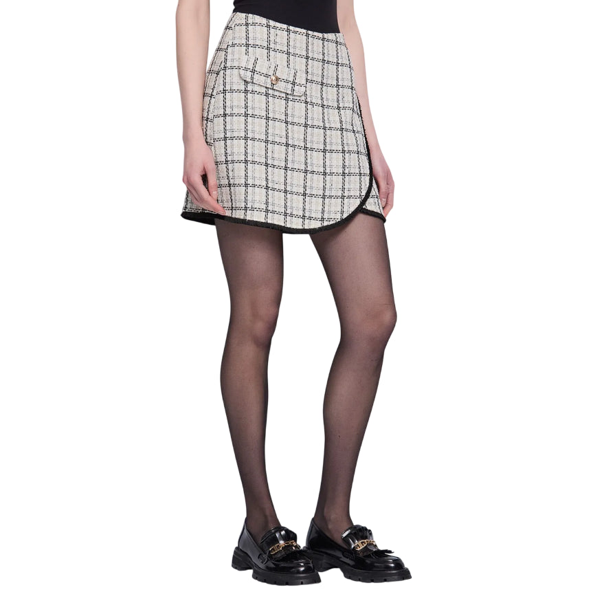 Gaudì Minigonna Check in Misto Lana 521BD75003 | Gonna in Tweed - 3/4