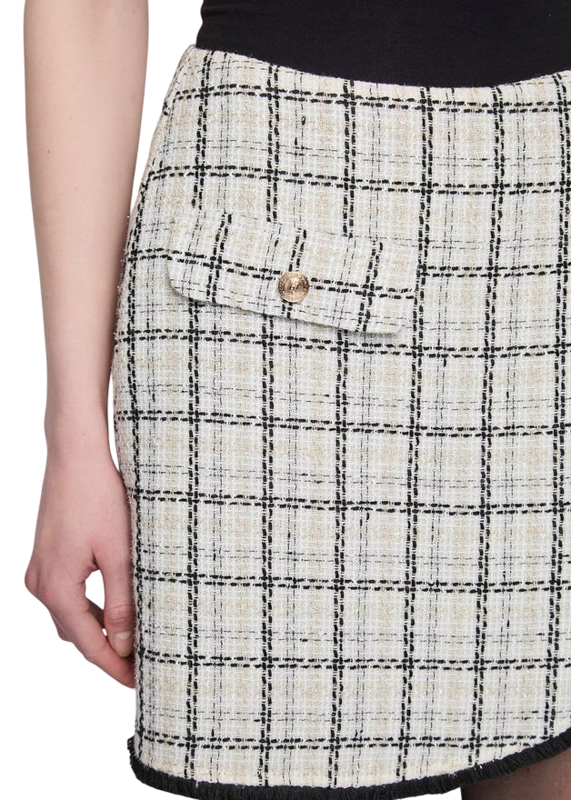Gaudì Minigonna Check in Misto Lana 521BD75003 | Gonna in Tweed - dettagli