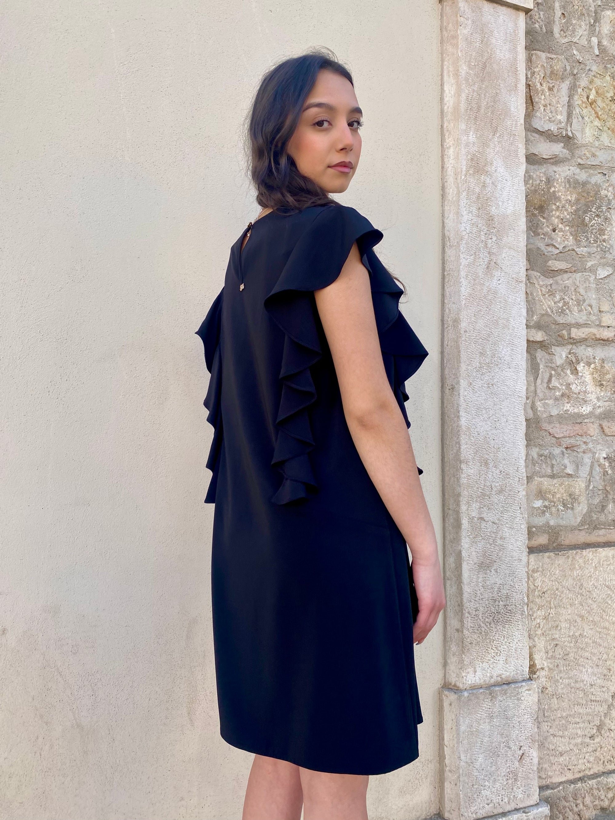 Gaudì abito da donna con volant 511BD15005 2001 nero