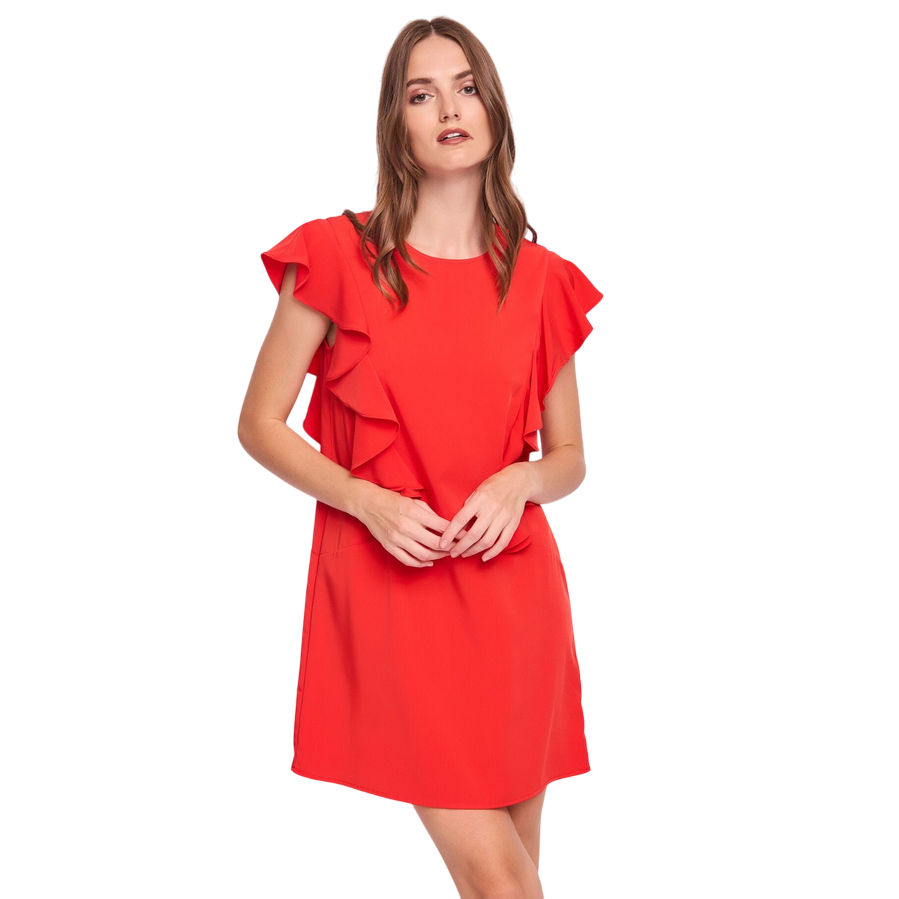 Gaudì abito da donna con volant 511BD15005 2719 rosso