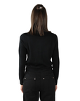 Gaudì cardigan da donna con logo e strass 421BD53015-2001 nero