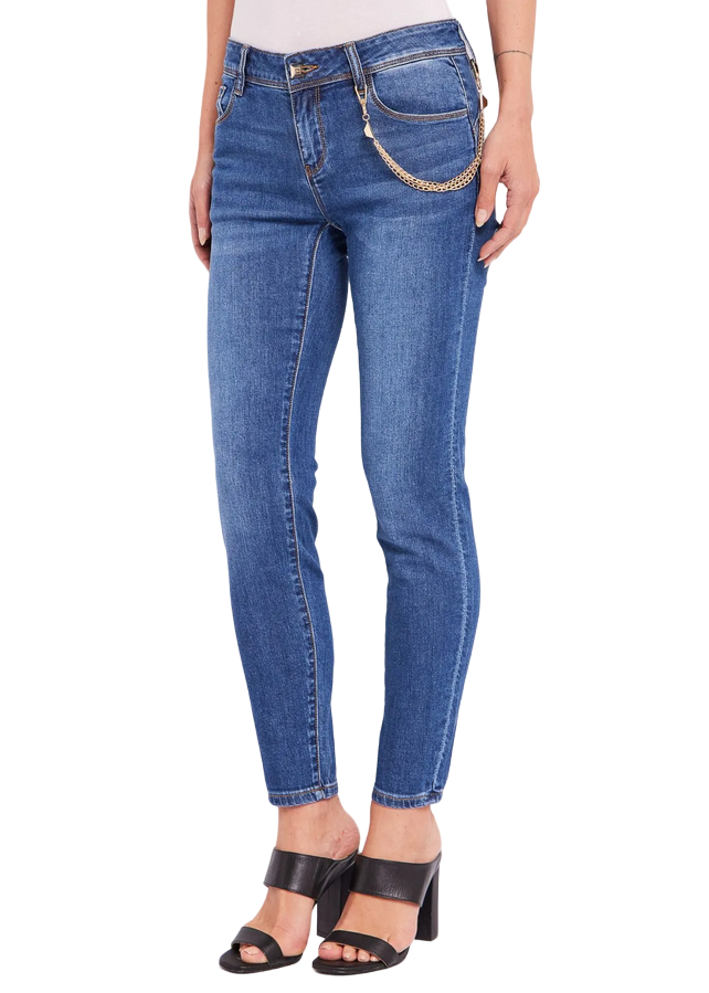 Gaudì pantalone jeans da donna Kelly 411BD26015 blu medio
