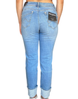 Gaudì pantalone jeans da donna Skinny Cropped Kelly 411BD26009 blu chiaro