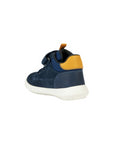 Geox Scarponcini Hyroo B365DA per Bimbo - Blu Navy e Ocra - tallone