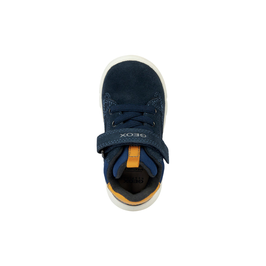 Geox Scarponcini Hyroo B365DA per Bimbo - Blu Navy e Ocra - tomaia