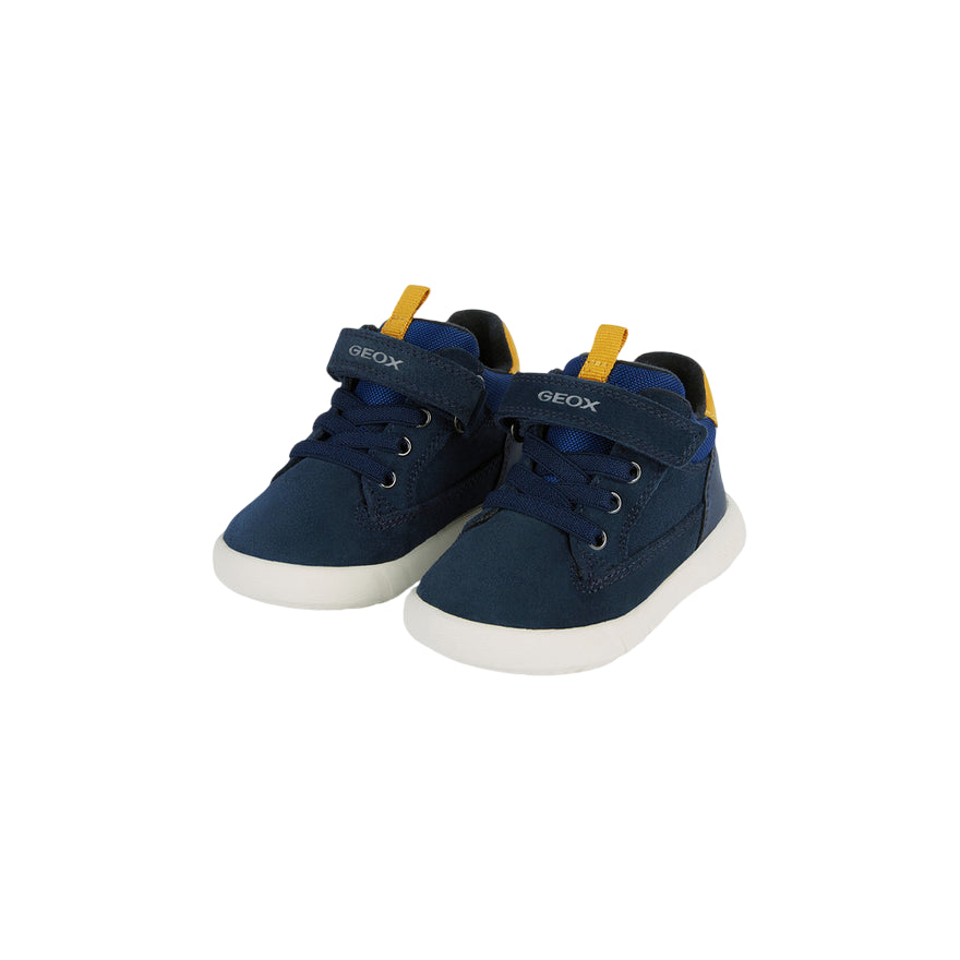 Geox Scarponcini Hyroo B365DA per Bimbo - Blu Navy e Ocra - vista dall'alto