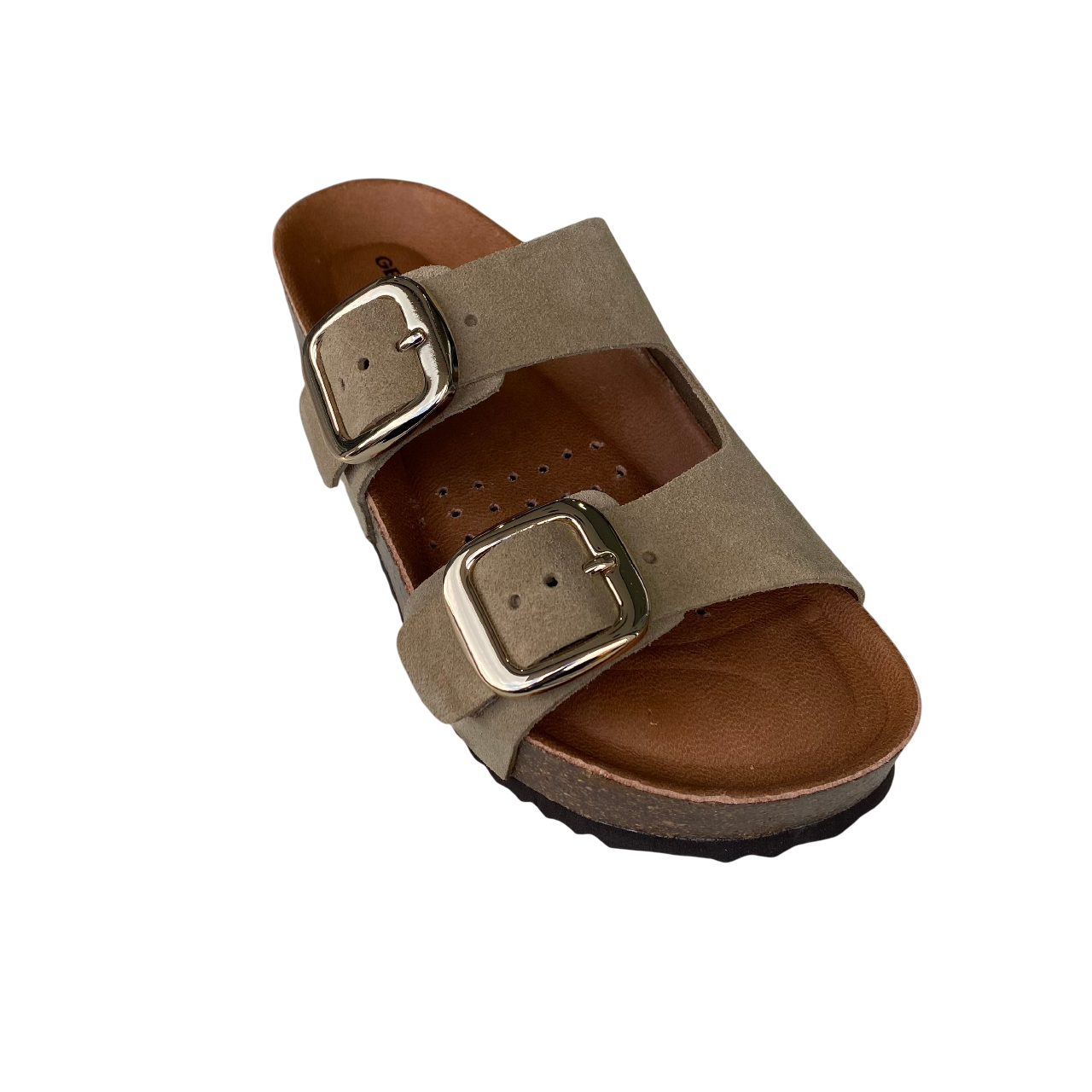 Geox sandalo da donna con zeppa D551DA 00022 C6738 tortora2
