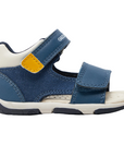 Geox sandalo da bambino Tapuz B450XB 05410 C4B2G blu giallo