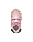 Geox scarpa da bambina con strappo e luci Minny Disney B4661B 0AJ02 C8179 rosa antico-nero