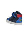 Geox scarpa sneaker alta da bambino Nintendo Supermario Kilwi B46A7B blu-azzurro