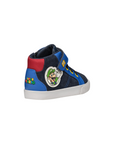 Geox scarpa sneaker alta da bambino Nintendo Supermario Kilwi B46A7B blu-azzurro