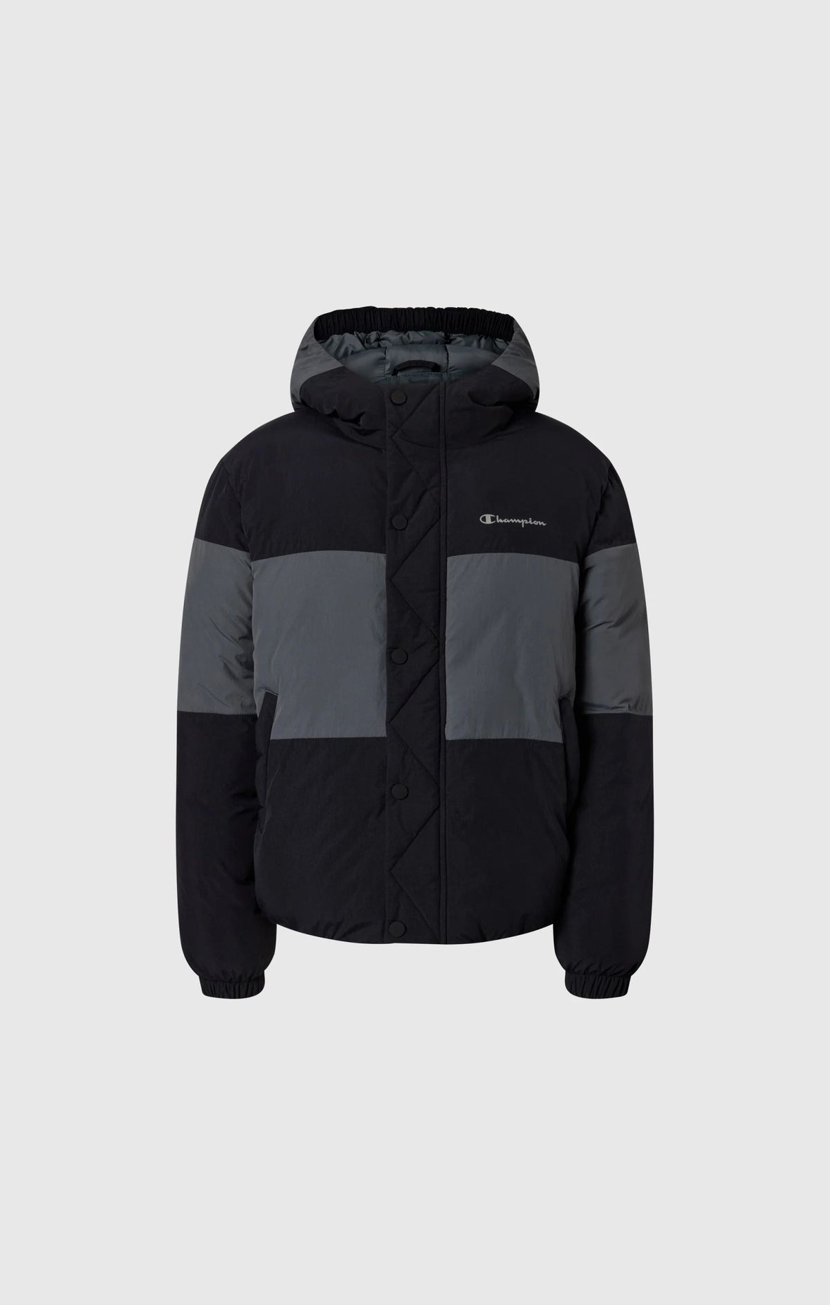 Champion Giacca da Bambini con Cappuccio Color Block 307749 KK001 Nero