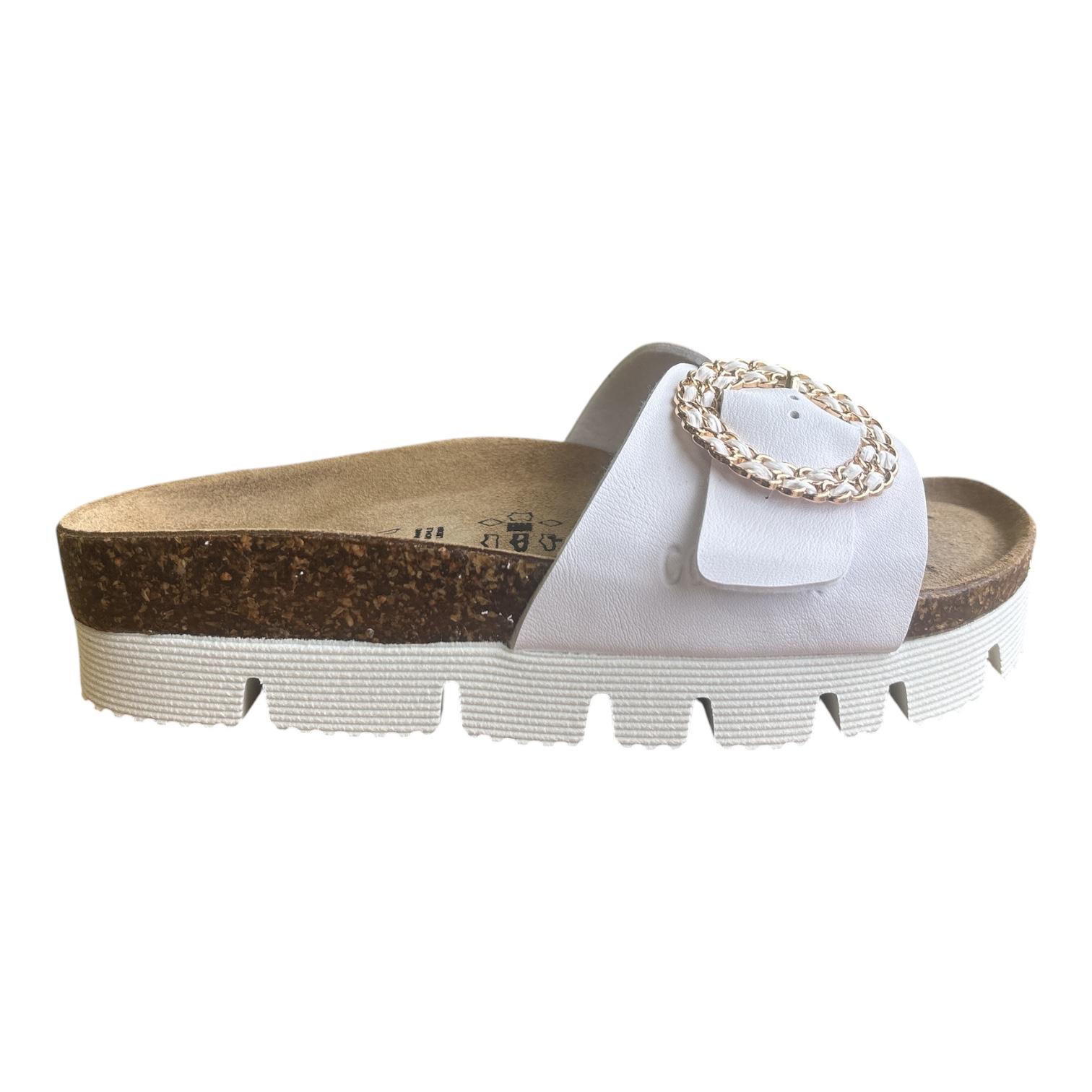 Goldstar Rafting sandalo da donna con fibbia GS6833TP bianco