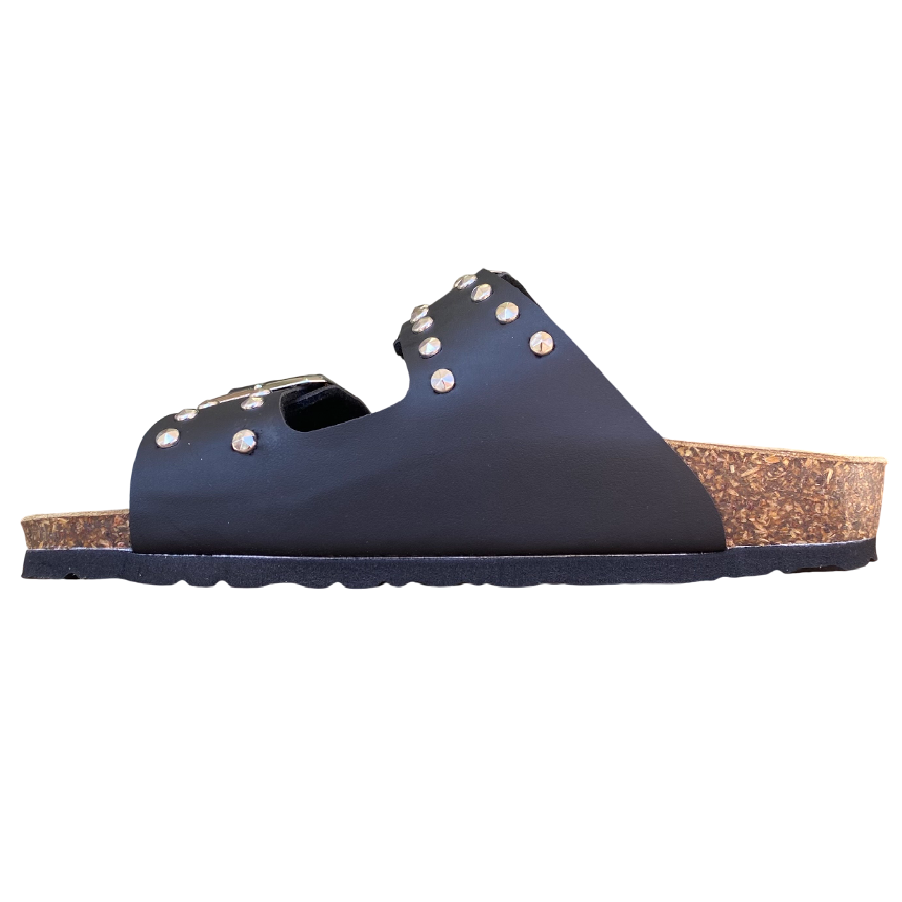 Goldstar sandalo da donna a doppia fibbia GS801QR premium nero