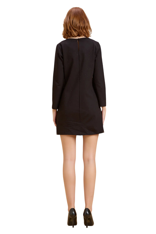 Griffai Abito Donna con Strass DGF5966 Nero – Eleganza Glam - retro 