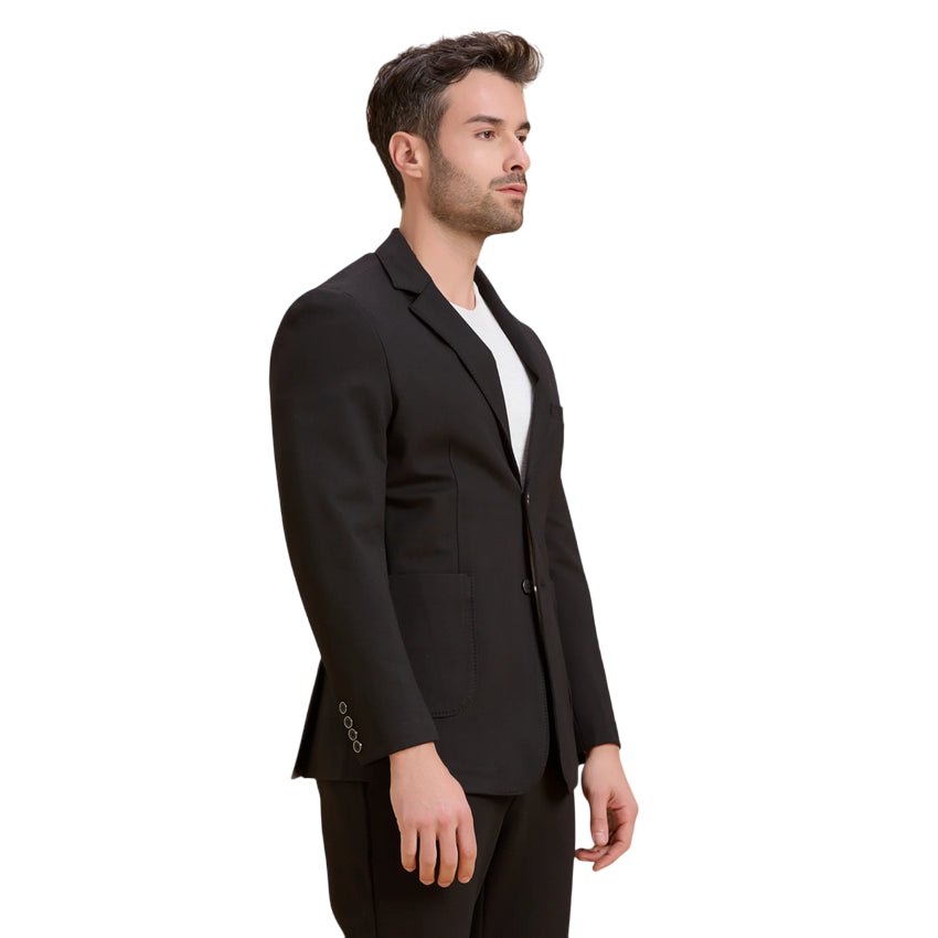 Griffai Giacca Uomo UGF3450 Nero – Eleganza Made in Italy - LATERALE