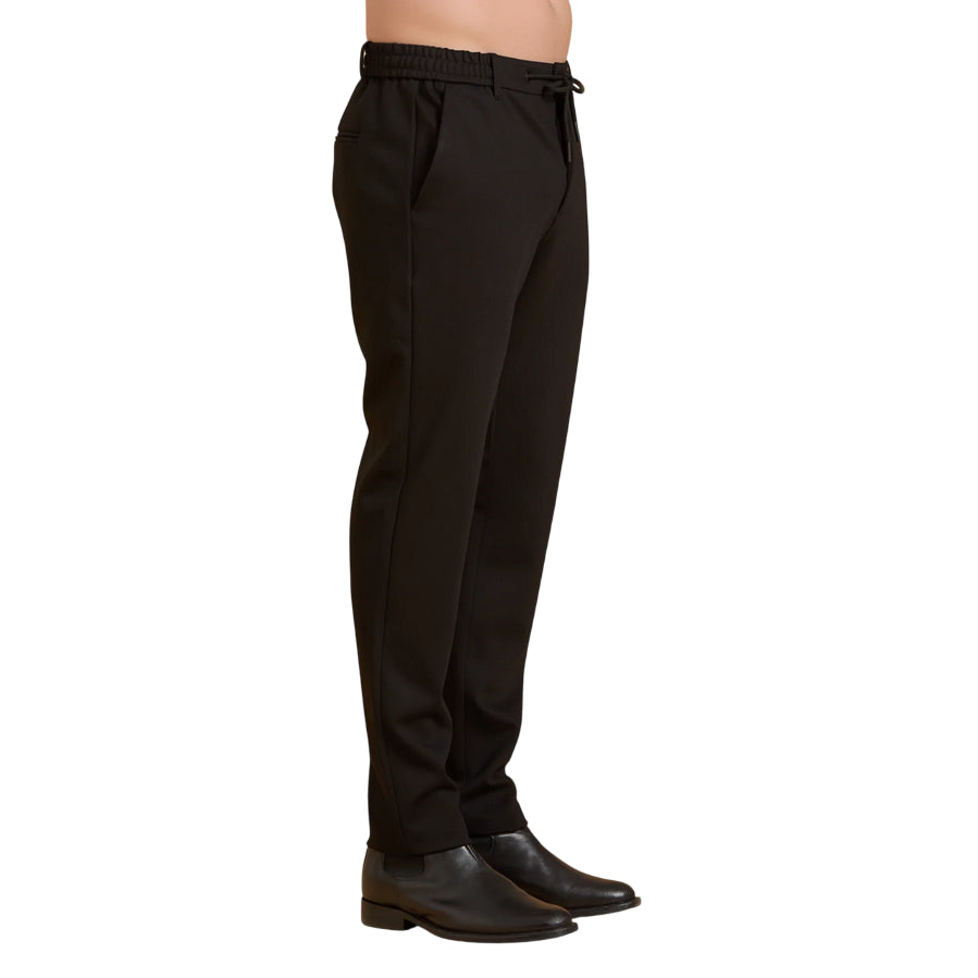 Griffai Pantalaccio Uomo Punto Milano Nero neroUGF3758 | Comfort Elasticizzato & Stile Casual - laterale