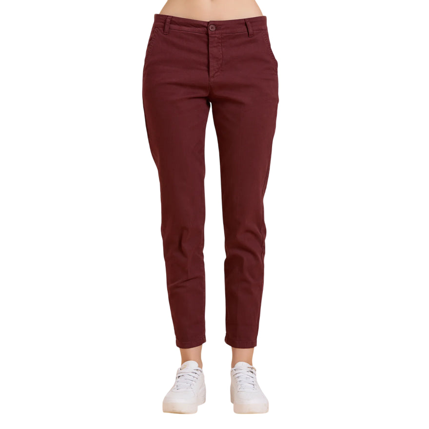 Griffai Pantalone Donna Aurora DGF6000 Bordo - frontale