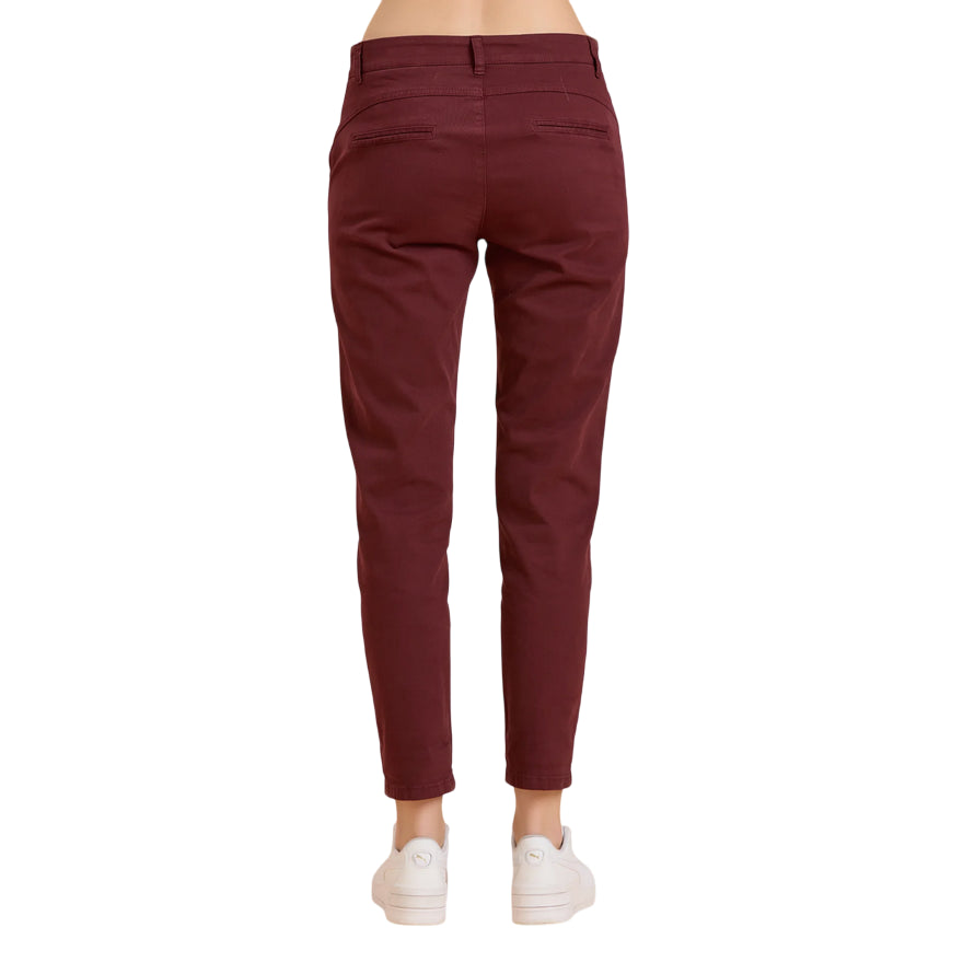 Griffai Pantalone Donna Aurora DGF6000 Bordo - posterioree