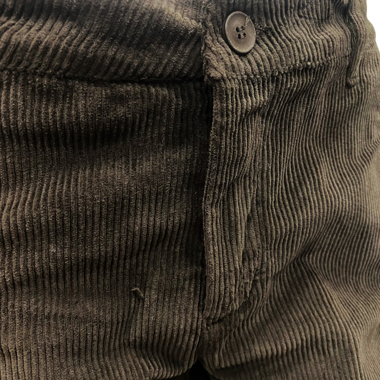 Griffai Pantalone Donna Velluto 500 righe DGF6014 Marrone – Stile Palazzo - dettaglio fronte