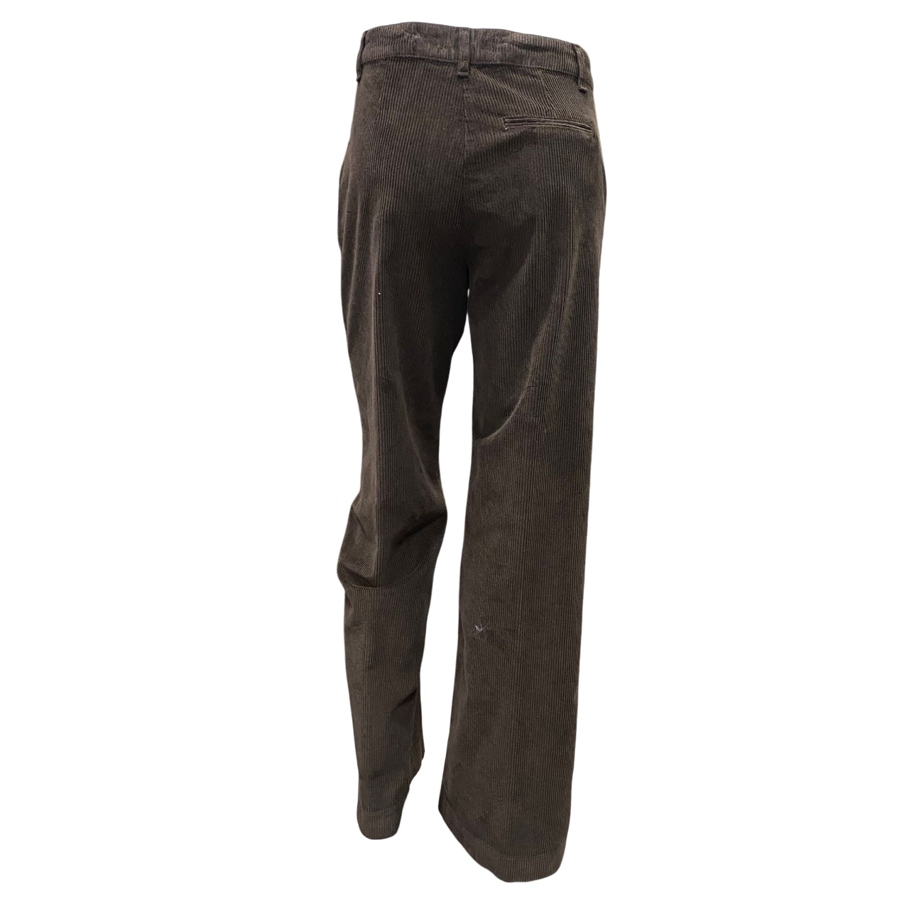 Griffai Pantalone Donna Velluto 500 righe DGF6014 Marrone – Stile Palazzo - retro 