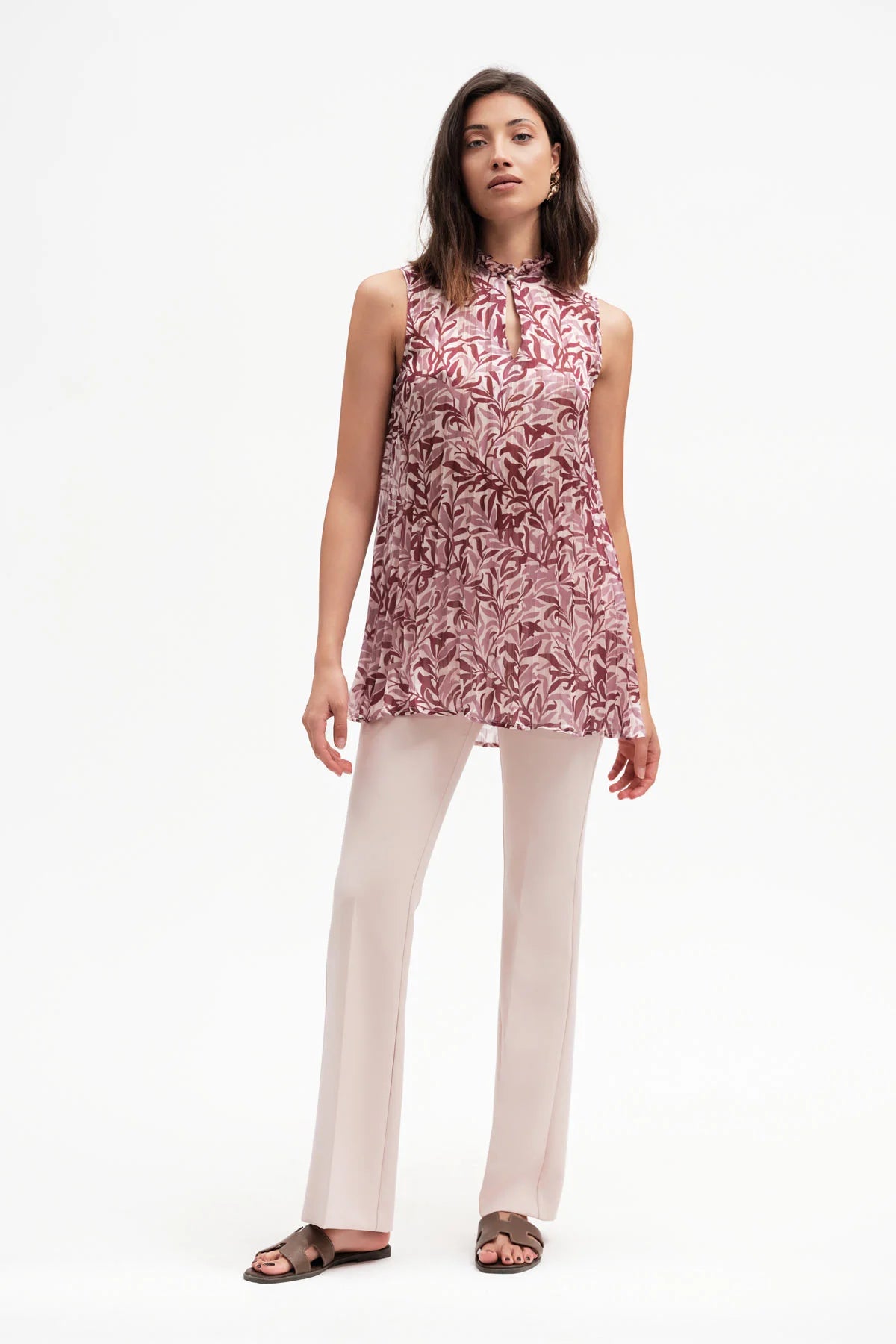 Griffai Top lungo da donna GEORGETTE – DGP8102 fantasia