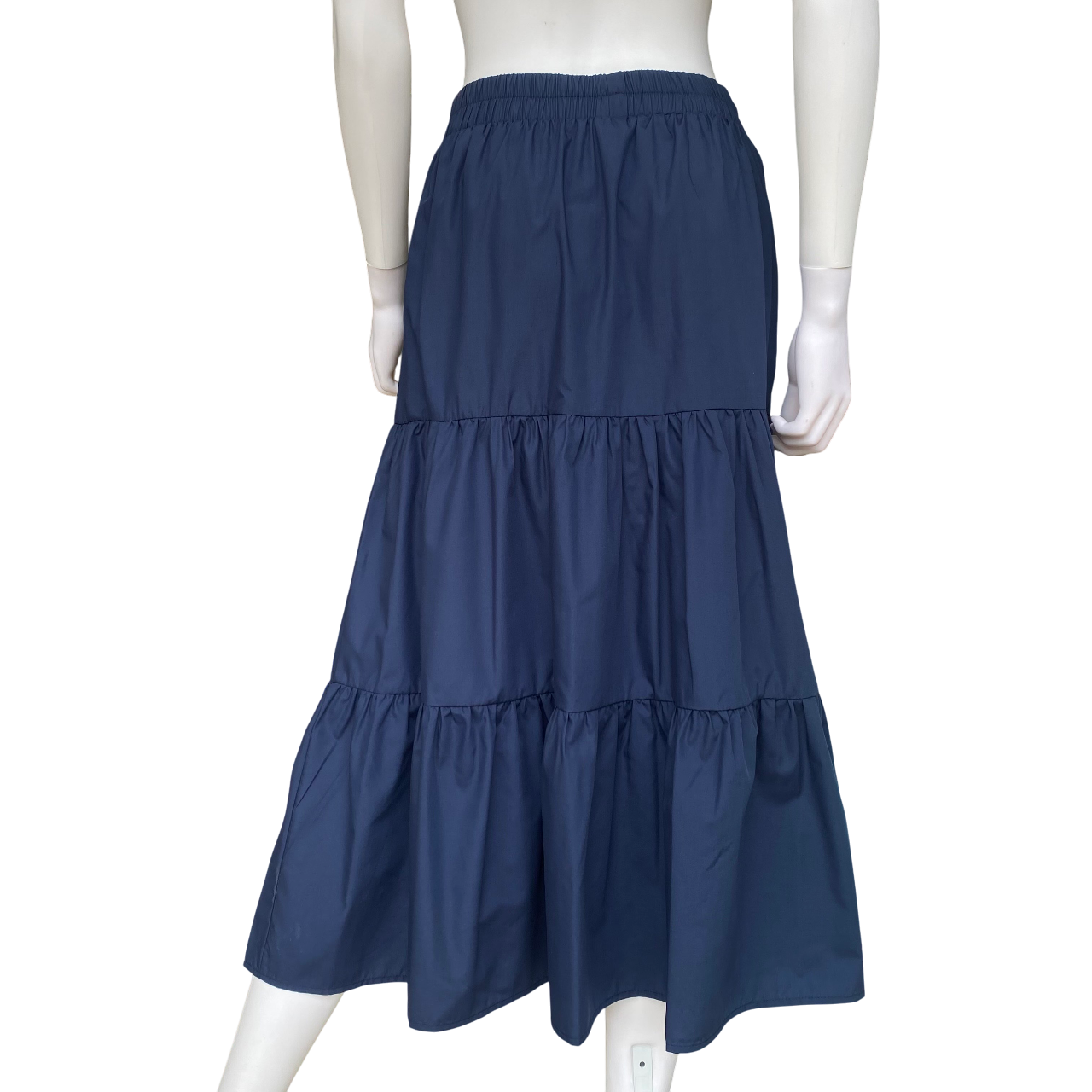 Griffai gonna a balze da donna in cotone DGP6690 blu_retro