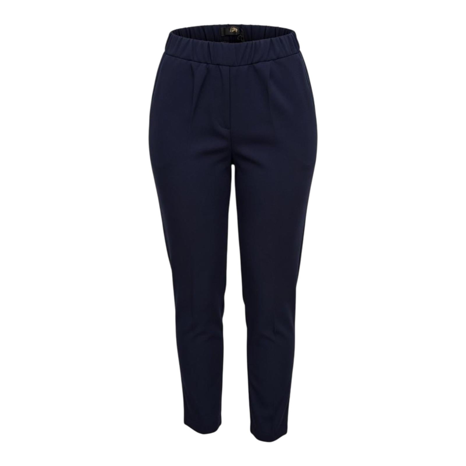 Griffai pantalone Strech da donna con coulisse DGP7932 blu