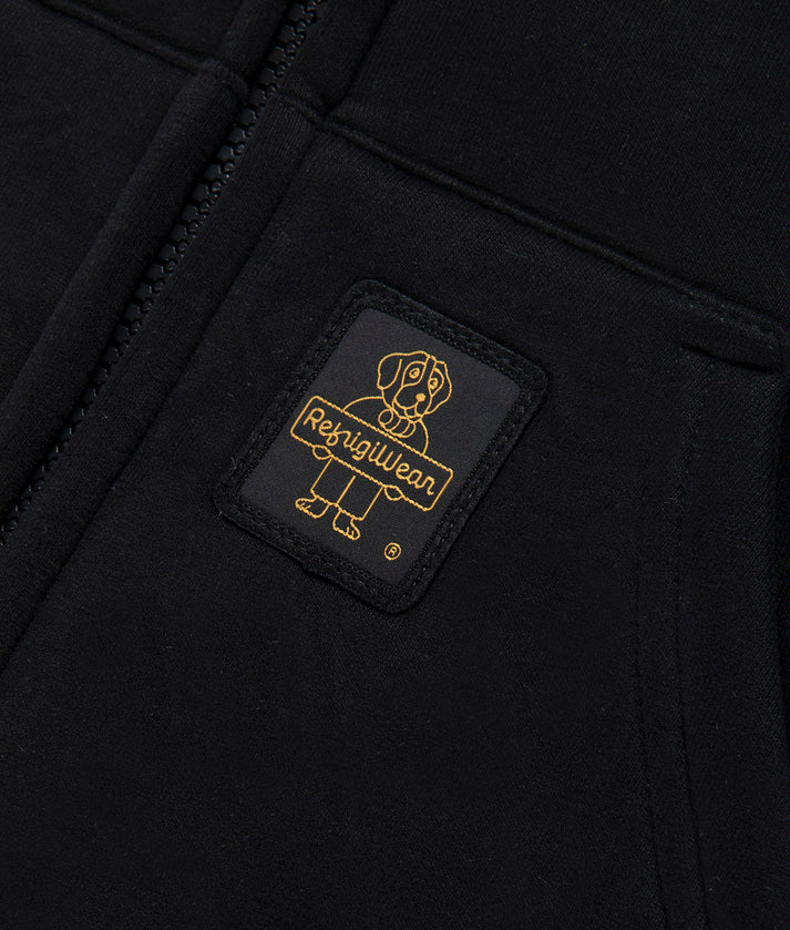 Refrigiwear Felpa co cappuccio da uomo Frankie Fleece F20308 F09102 G06000 nera
