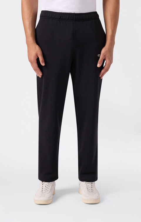 Champion pantalone sportivo da uomo in cotone felpato 221801-KK001 Nero