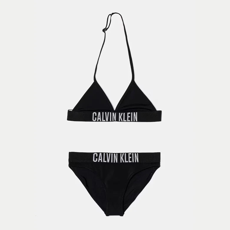 Calvin Klein costume bikini da ragazza KY0KY00090 BEH nero