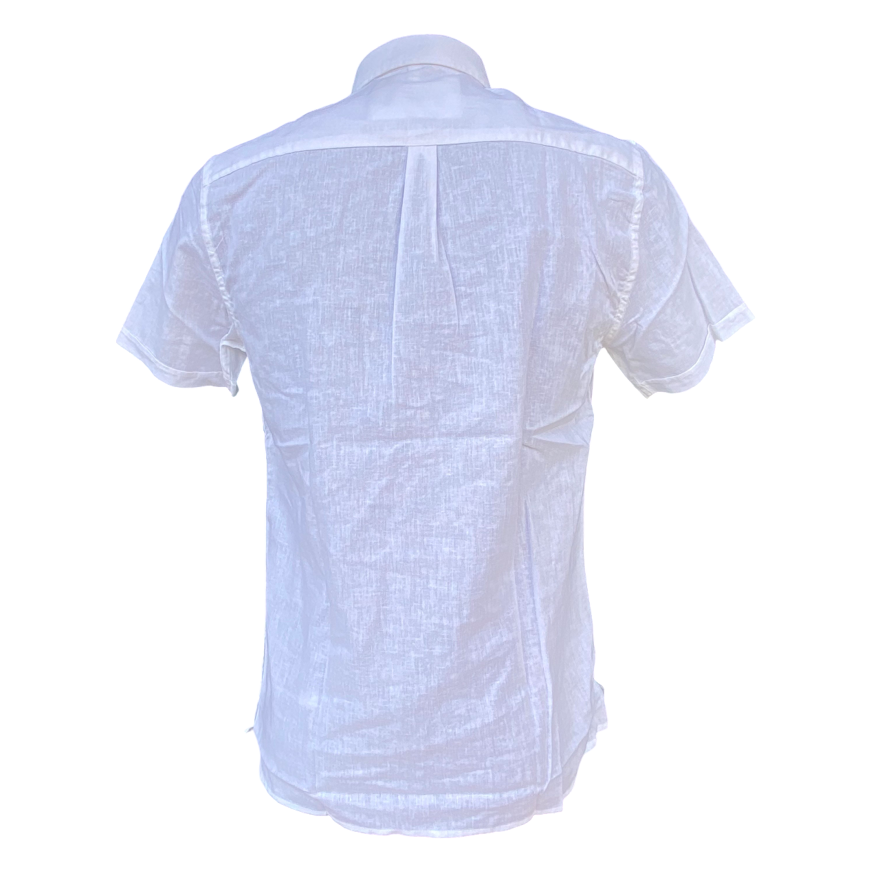 Hamaki-Ho camicia manica corta da uomo in lino e cotone CE1261H bianco