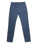 Hamaki-ho pantalone chinos da uomo slim fit con microfantasia quadri PSI1735H blu