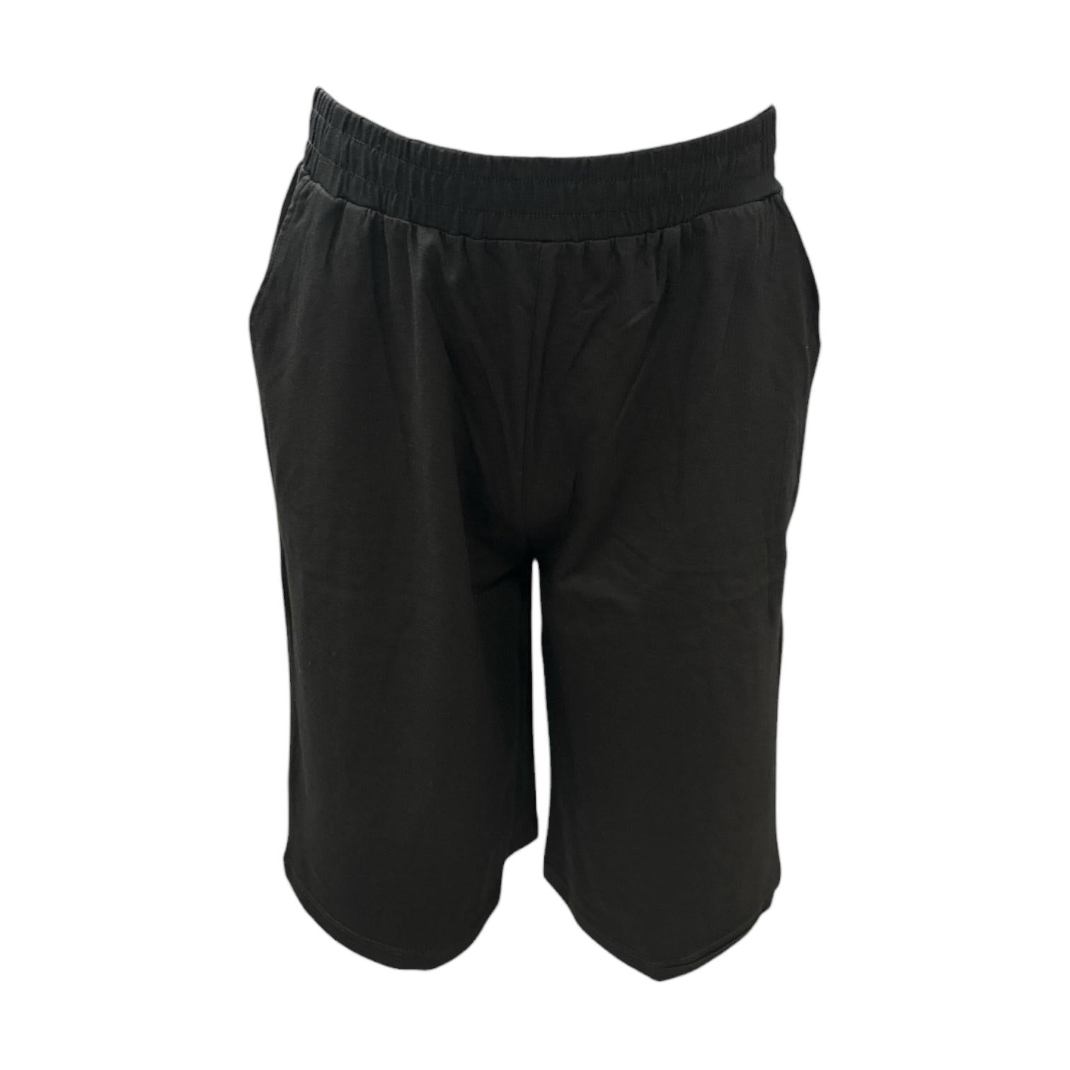 Hangar90 Bermuda lunga in  cotone jersey Z7973D1 NRO02 nero