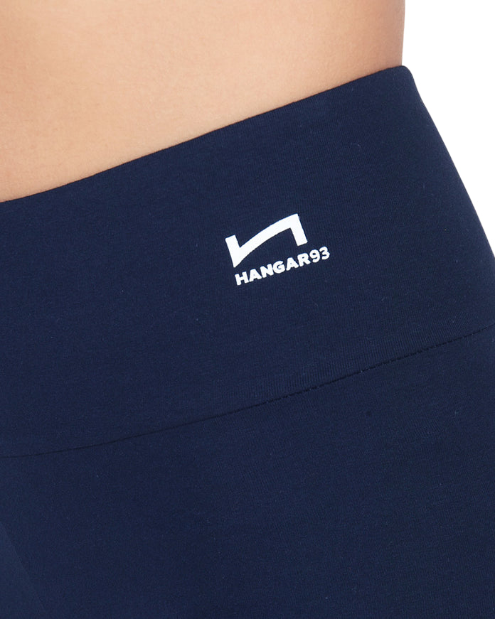 Hangar93 pantalone Fuseaux da donna in jersey Brushed Z840D BLU01 blu - dettaglio 