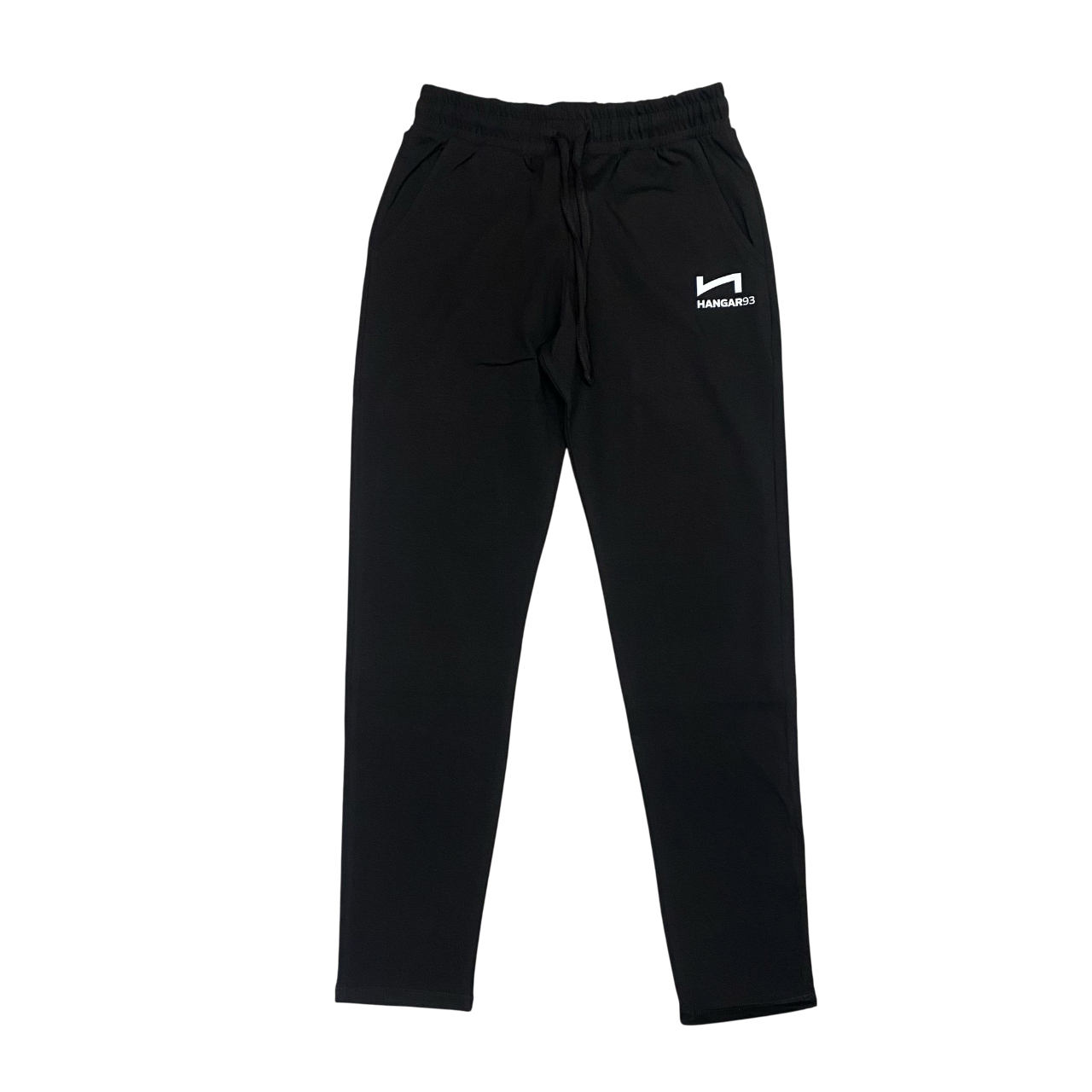 Hangar93 pantalone sportivo da uomo  in cotone jersey z234U NRO1 nero
