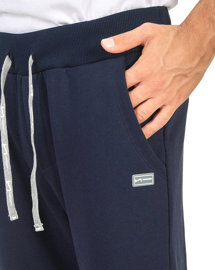 Hangar - Pantalone Uomo Z415U1NRO01 Blu in Felpa - logo
