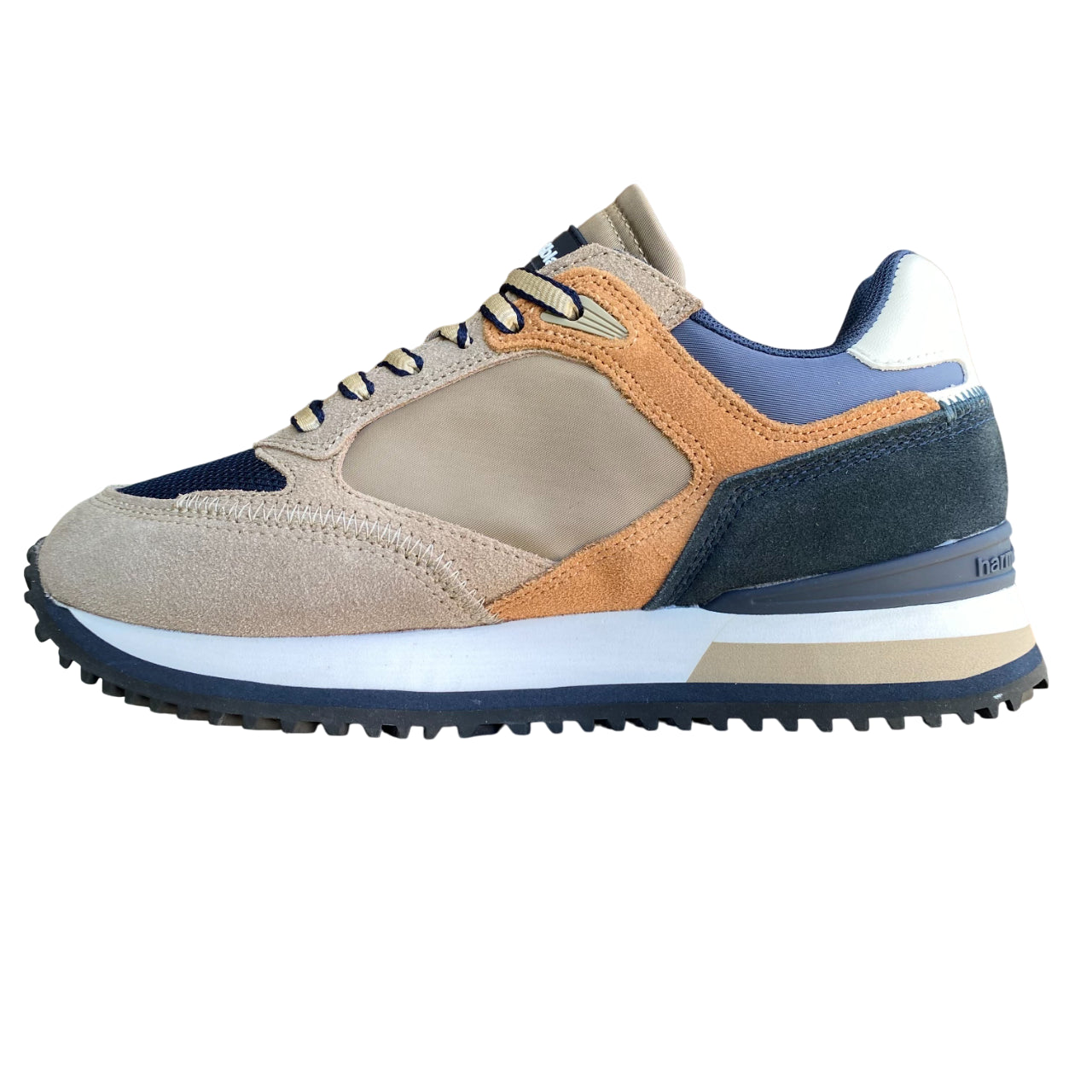 Harmont&amp;Blaine Sneakers Uomo Beige EFM252.040.A60.BN - laterale