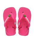 Havaianas ciabatta infradito Baby Brasil Logo II 4140577-8418 rosa fucsia-bianco